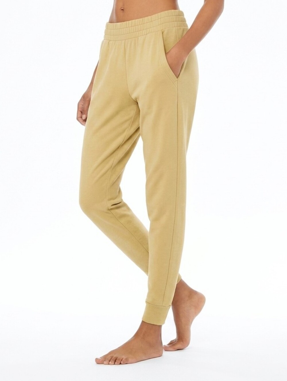 Alo Yoga Unwind Sweatpant / Joggers Honey Gold Yellow Cozy Loungewear Size S